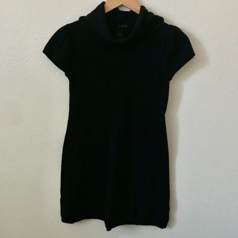 Calvin Klein Black Medium Sweater Dress